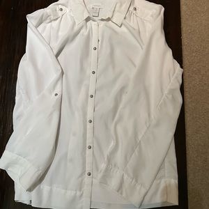 Chicos button up with silver buttons